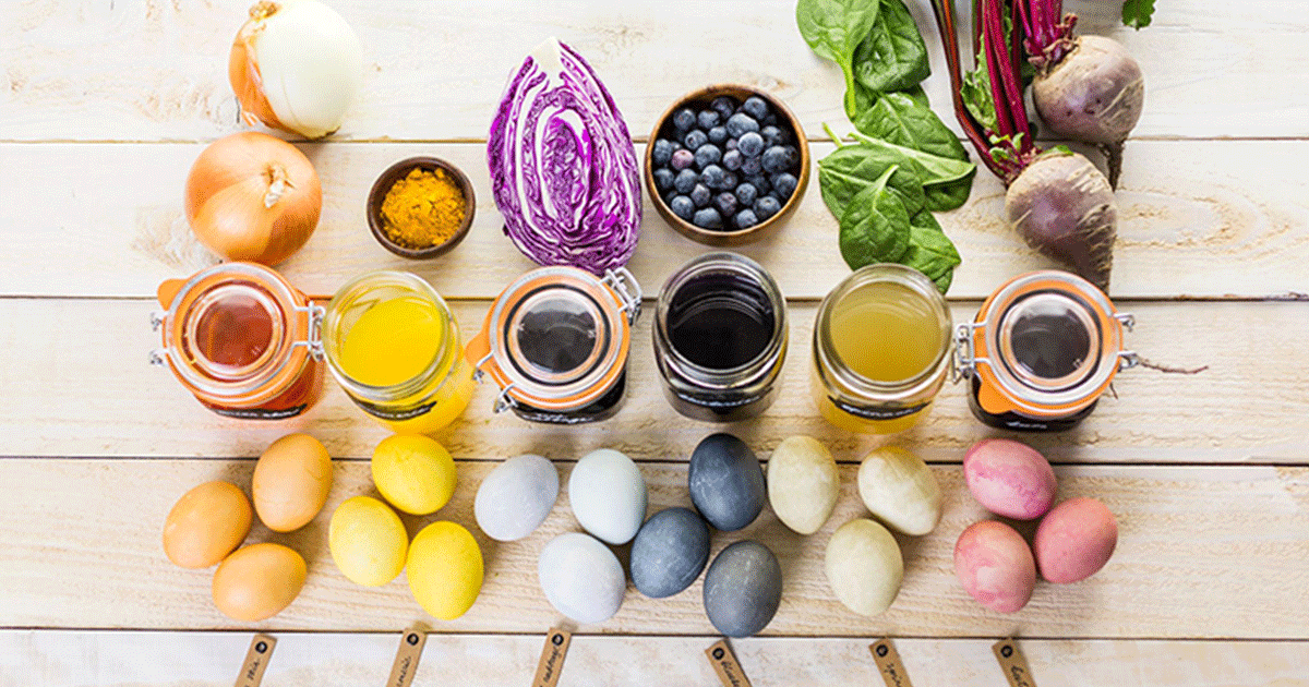How to naturally dye easter eggs