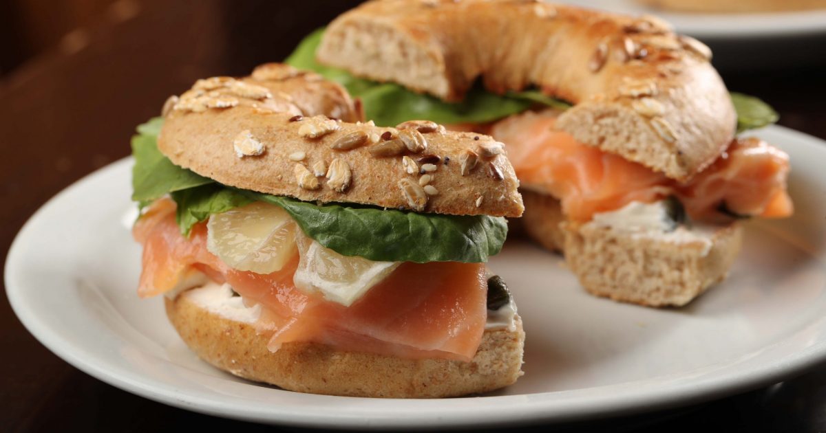 CAFE YOUNES Salmon Bagel