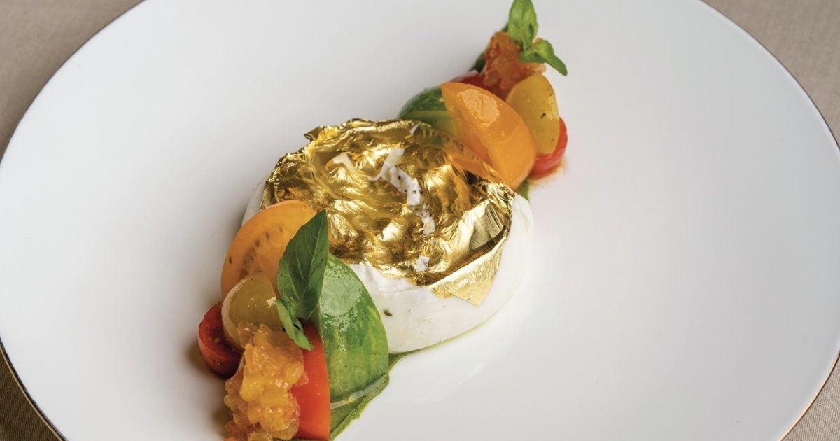 Armani-Ristorante+burrata