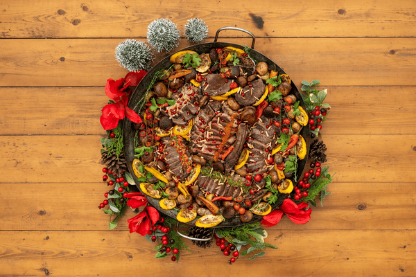 Festive meat platter