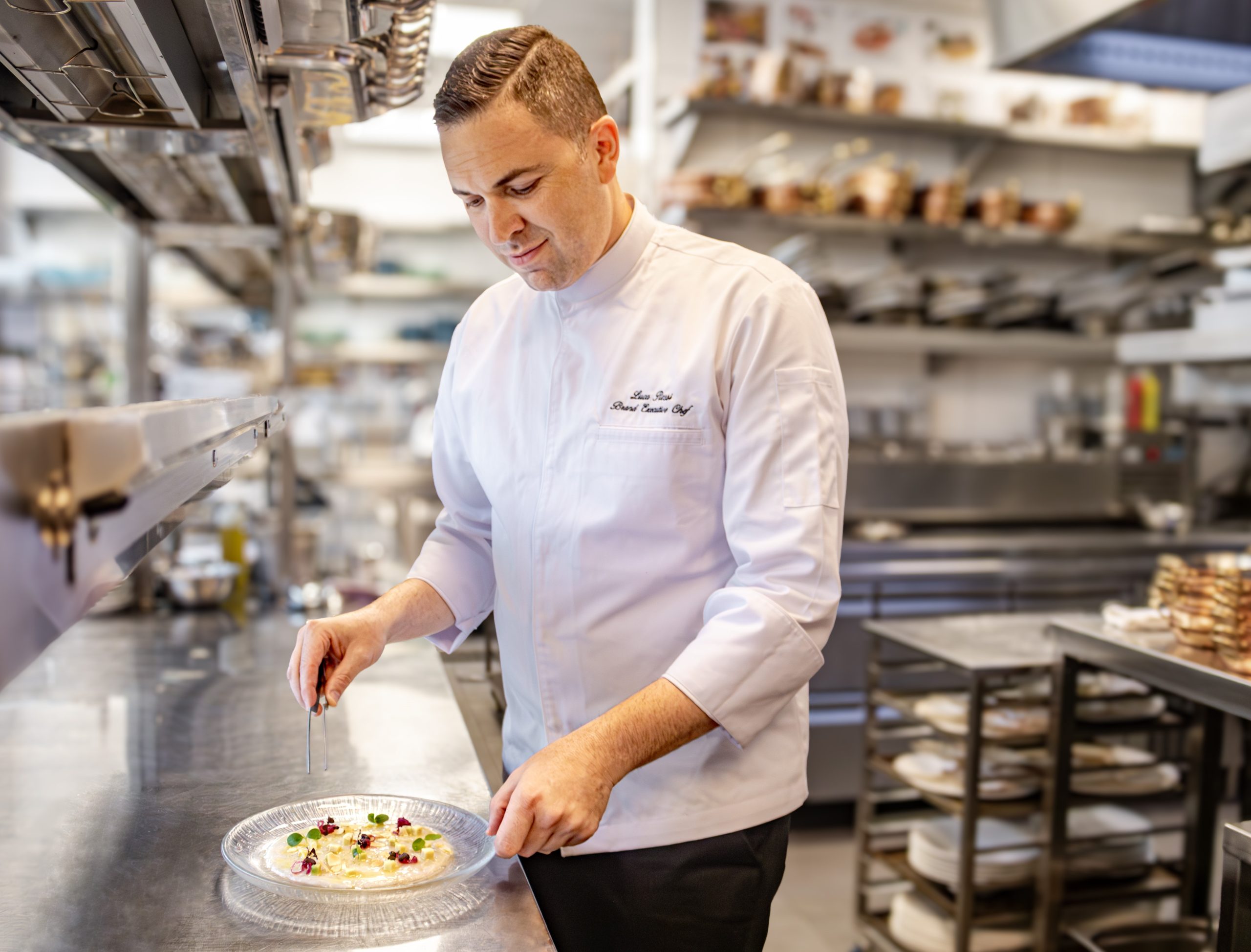 Chef Luca in the kitchen Landscape