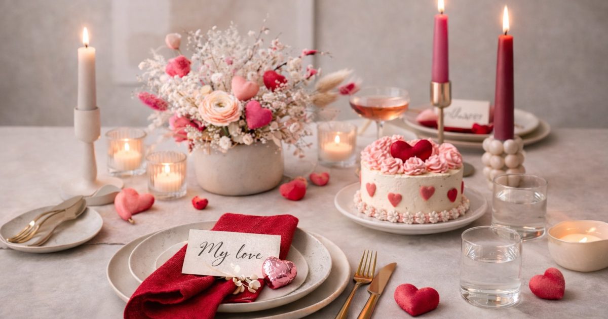 Valentine's table setting